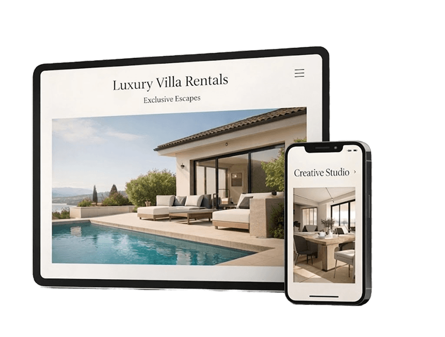 Modern responsive website design