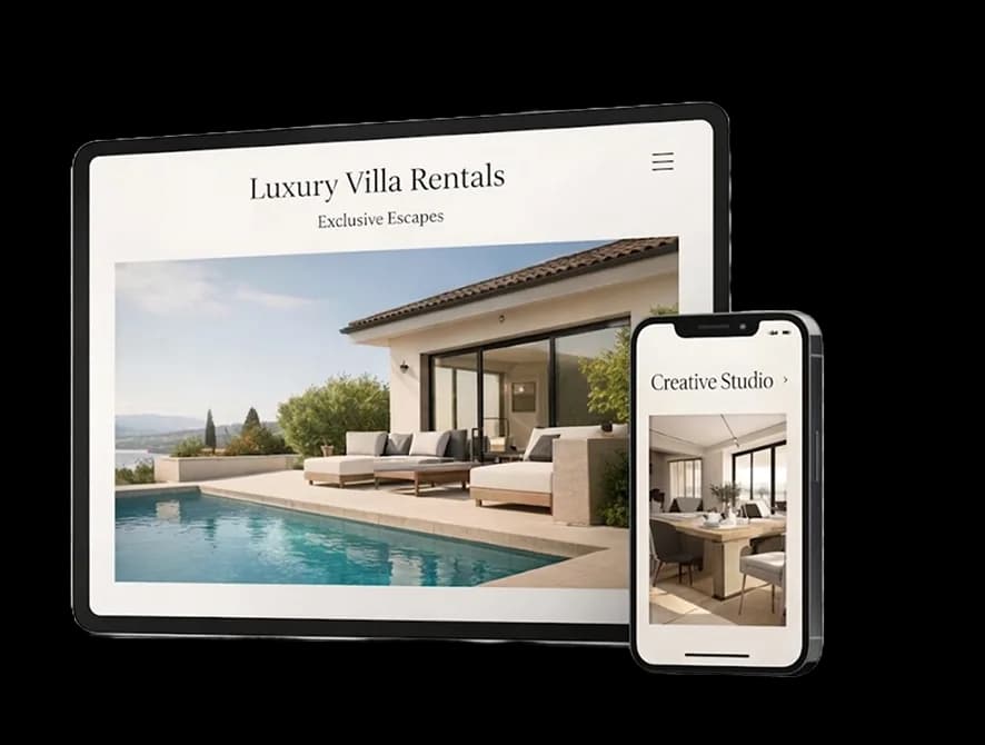 Modern responsive website design