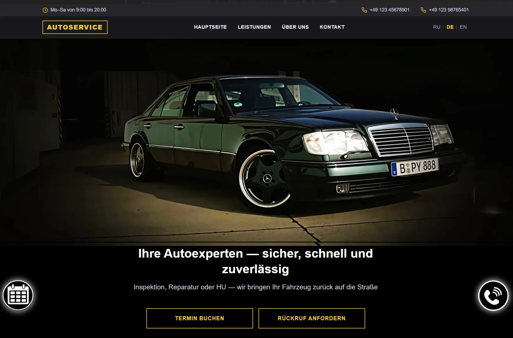 Werkstatt Website Projekt