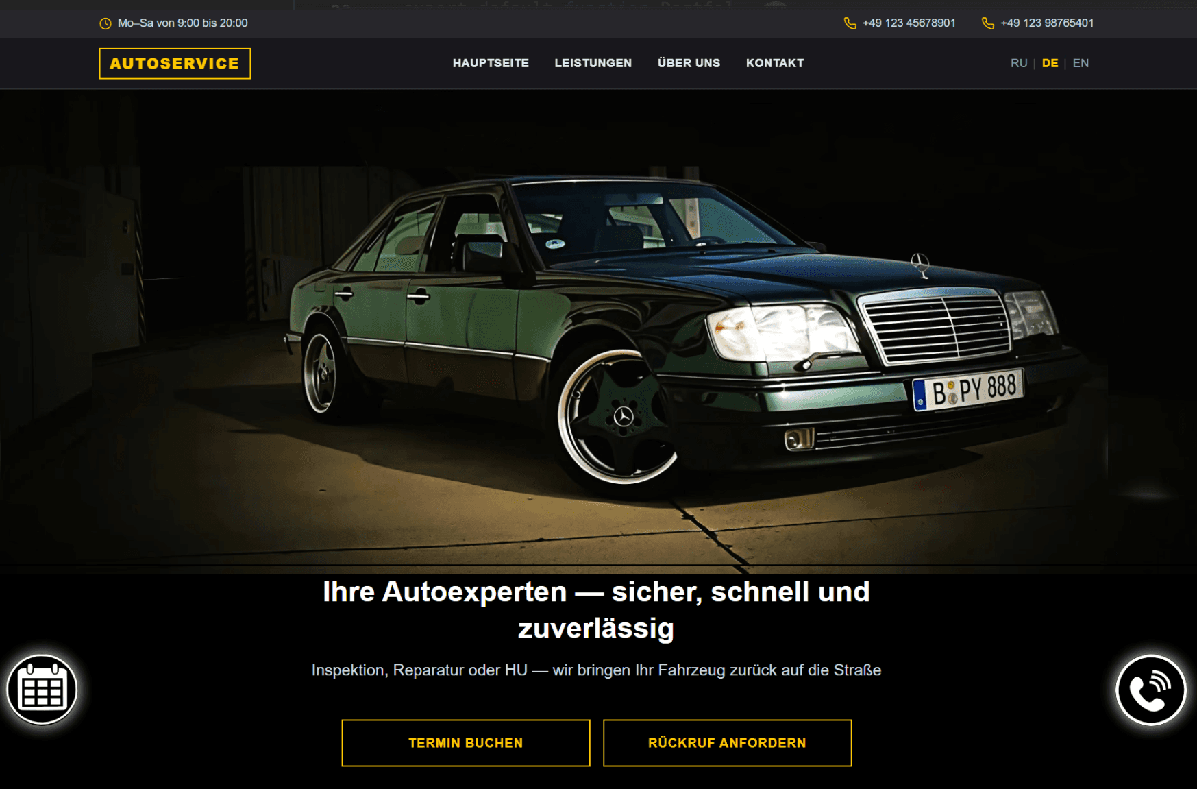 Werkstatt Website Projekt